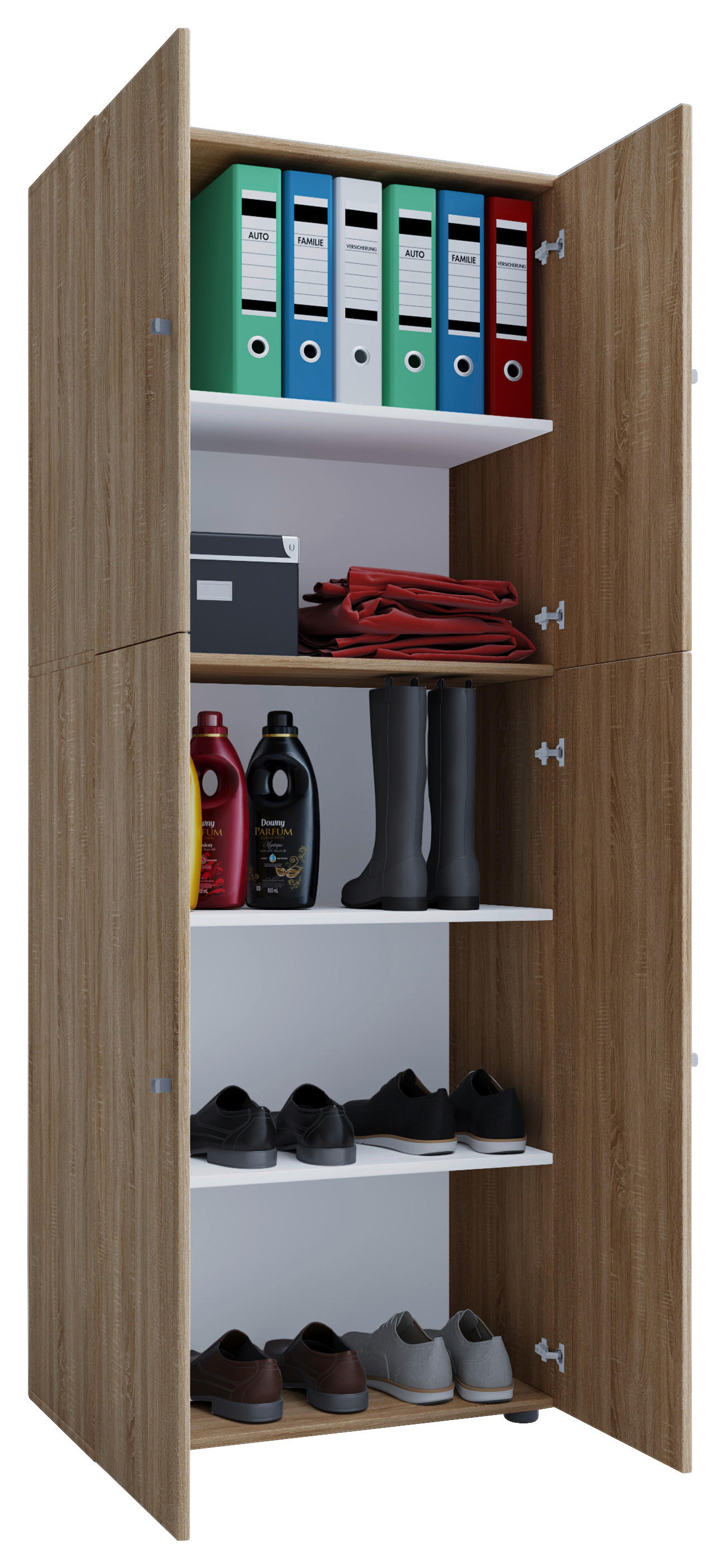 Kleiderschrank Lona Eiche B/H/T: ca. 70x182x39 cm Lona - Eiche (70,00/182,00/39,00cm) - VCM Möbel
