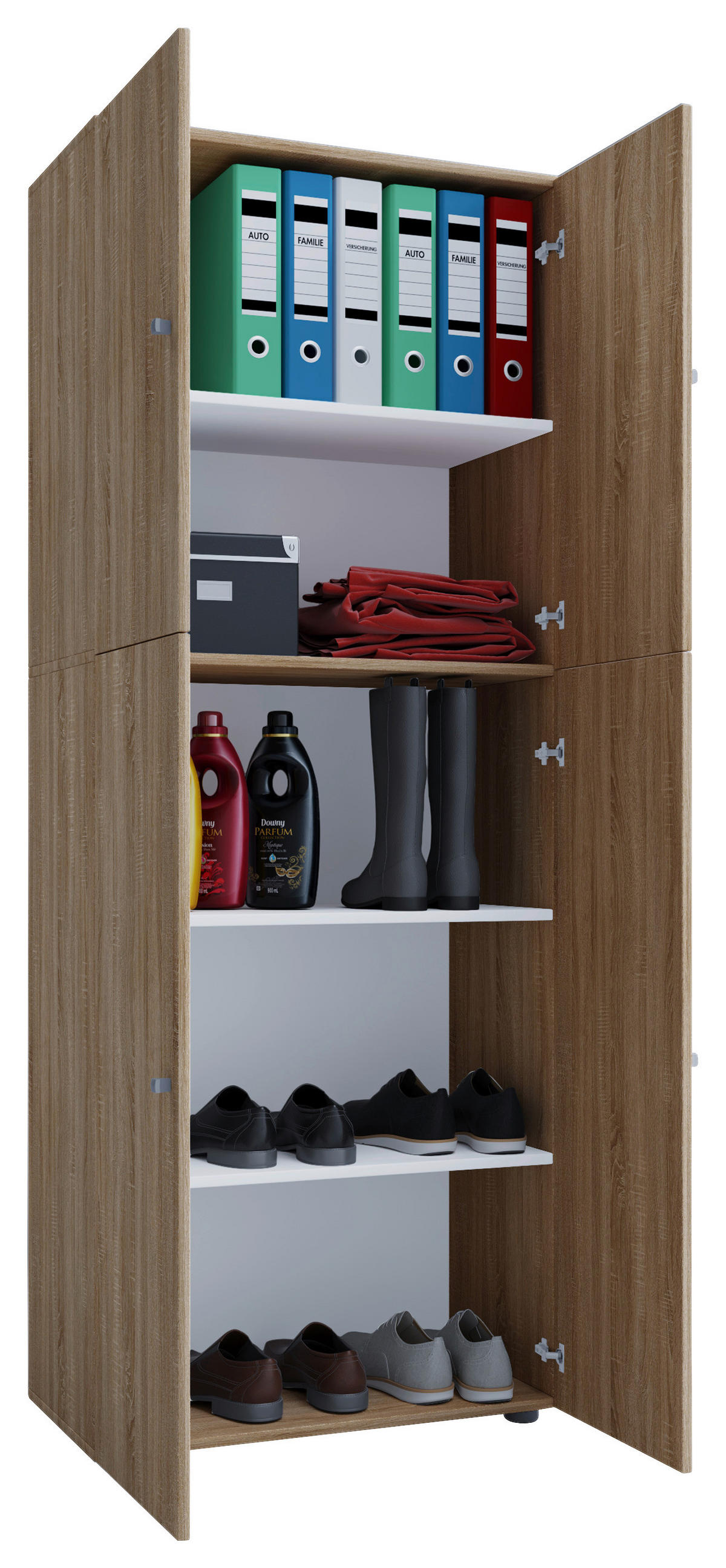 Kleiderschrank Lona Eiche B/H/T: ca. 70x182x39 cm Lona - Eiche (70,00/182,00/39,00cm) - VCM Möbel