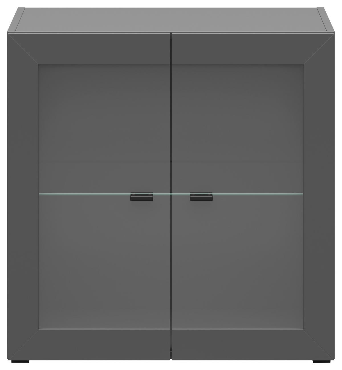 Vitrine System 64 anthrazit matt B/H/T: ca. 64x64x35 cm System 64 - anthrazit (64,00/64,00/35,00cm)