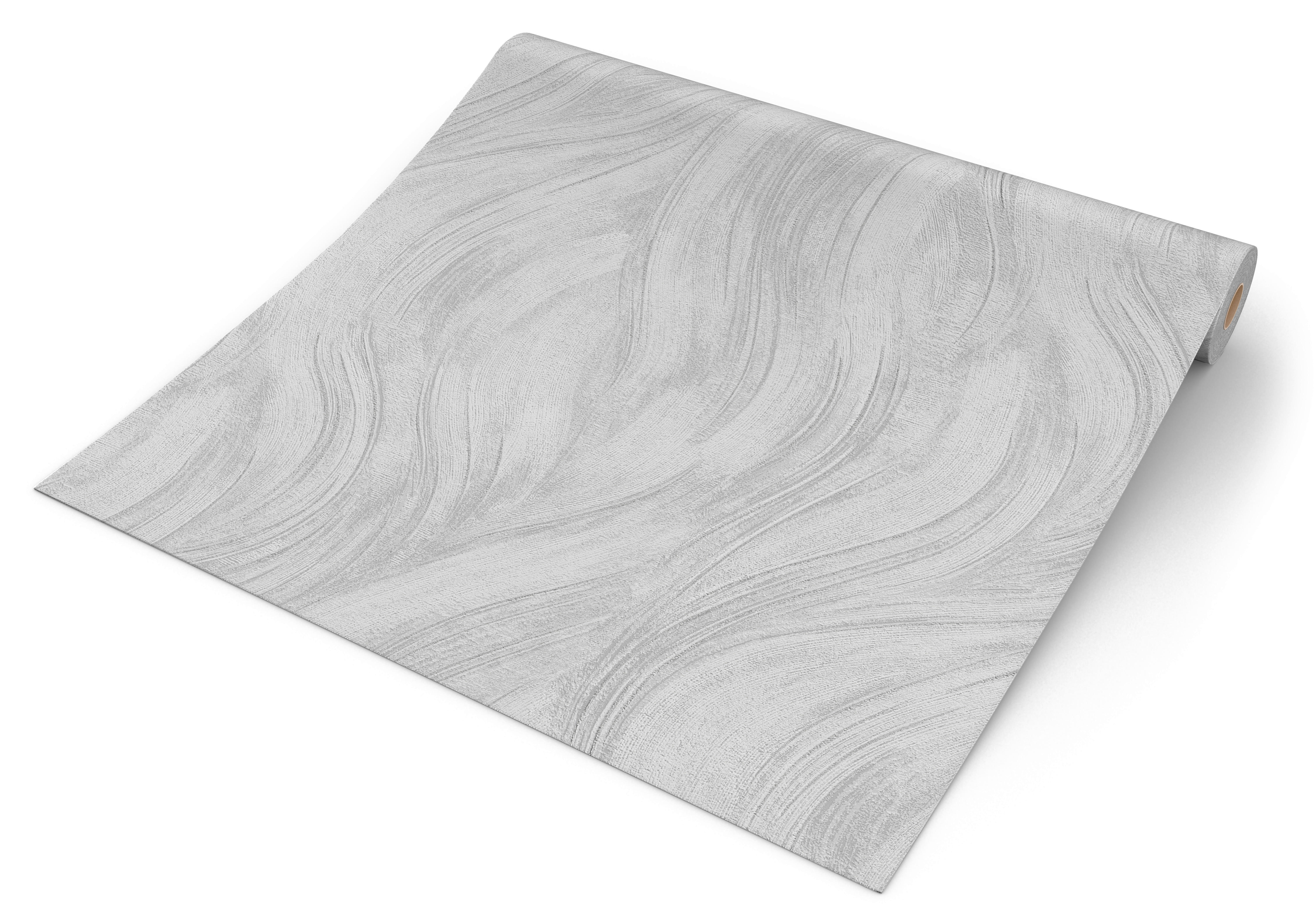 Erismann Vliestapete Wellen grau silber B/L: ca. 53x1005 cm Vliestapete_10456-31 VW7 unten - silber/grau (53,00/1005,00cm) - Erismann