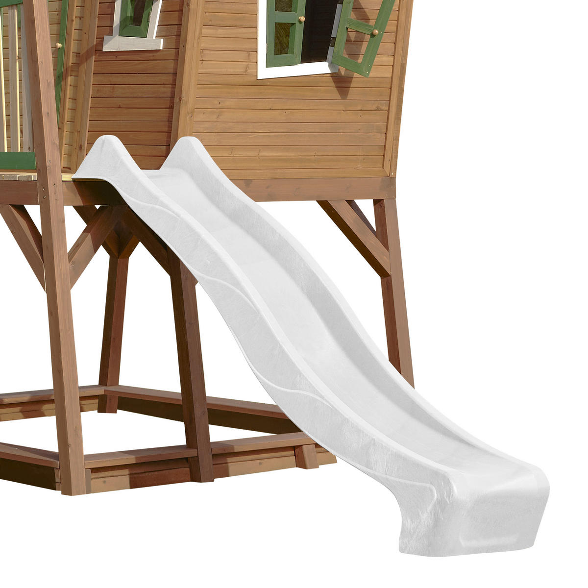 AXI Spielhaus Max braun B/H/L: ca. 432x288x193 cm Max - braun/weiß (193,00/432,00/288,00cm) - AXI