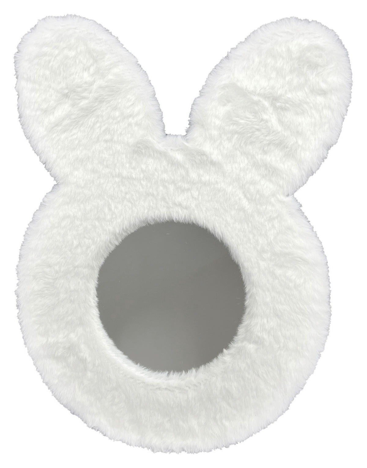 Dekorspiegel Hase weiß Plüsch B/H/T: ca. 31x40x2 cm Hase - weiß (31,00/40,00/2,00cm)