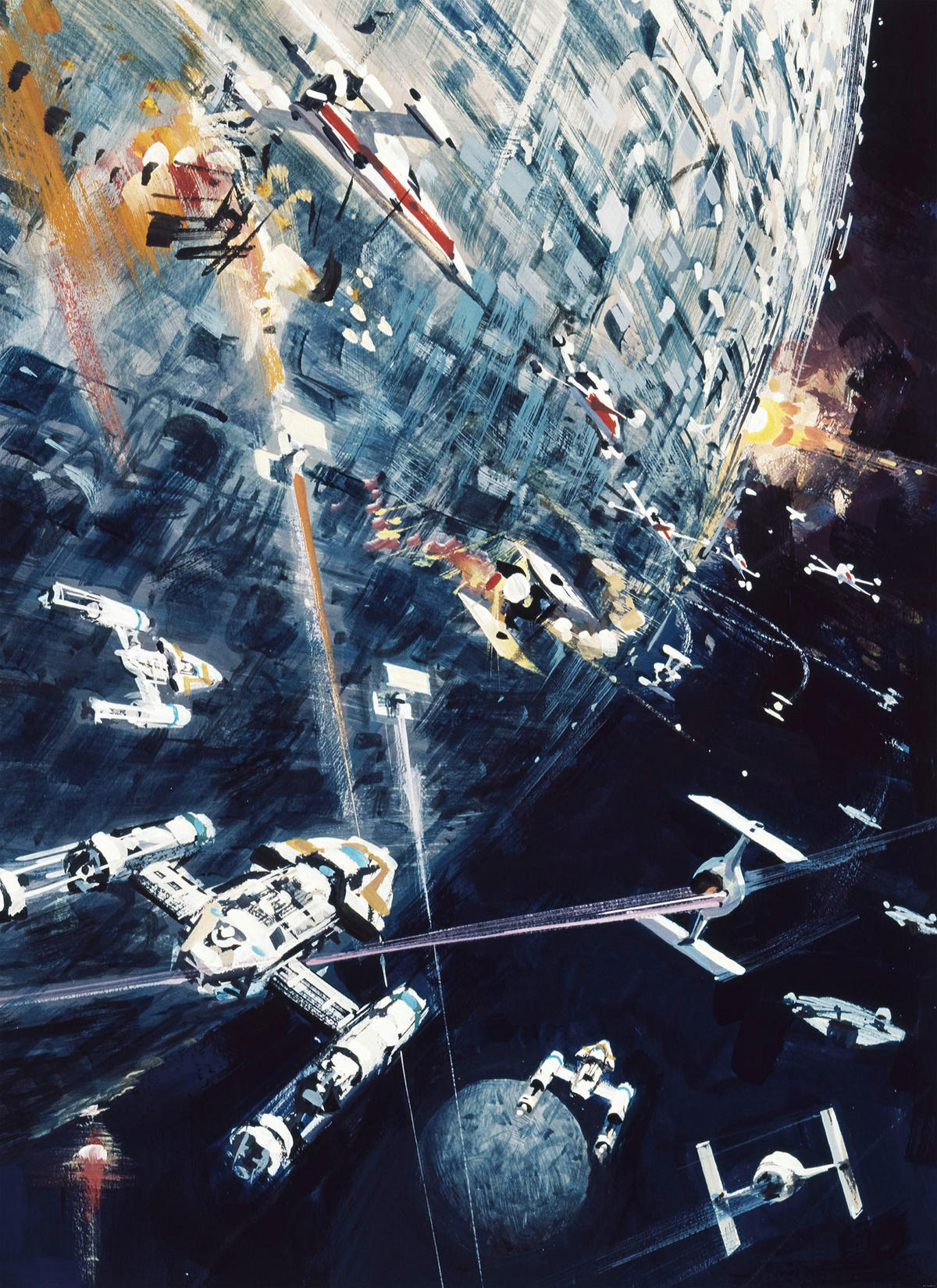 Komar Fototapete Star Wars Classic Dogfight B/L: ca. 200x275 cm Star Wars Classic Dogfight - (200,00/275,00cm) - Komar