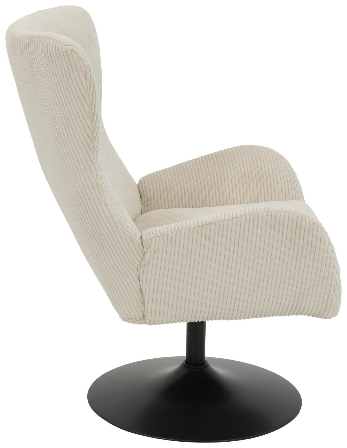 Sessel Samos beige Microfaser B/H/T: ca. 72x96x81 cm Samos - beige/schwarz (72,00/96,00/81,00cm)