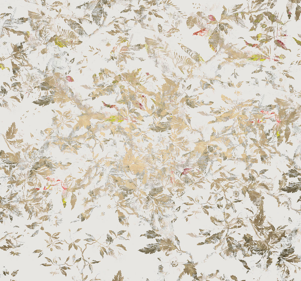 Komar Fototapete Golden Feathers B/L: ca. 300x280 cm Golden Feathers - (300,00/280,00cm) - Komar