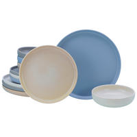 CreaTable Tafelservice Uno Nordic bunt Steinzeug 12 tlg. Uno Nordic - bunt - CreaTable