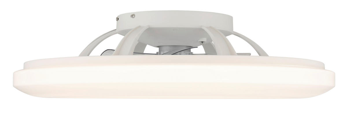 GLOBO LED-Deckenventilator ALVA 03649C Opal weiß H/D: ca. 15,4x59,5 cm max. 40 W ALVA - weiß/Opal (59,50/15,40cm) - GLOBO