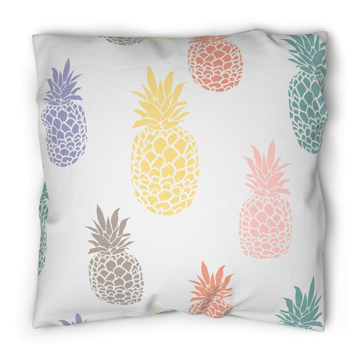 Baumwoll Bettwäsche Cotton touch Bettwäsche_Cotton-Touch Ananas - multicolor (135,00/200,00cm) - Sensation
