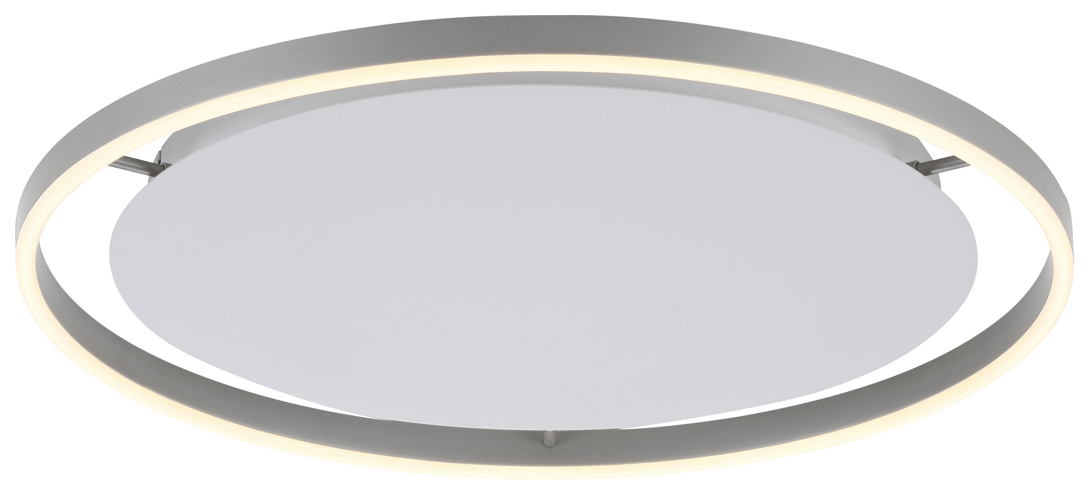 Just Light LED-Deckenleuchte RITUS 15392-95 weiß Alu Metall H/D: ca. 5,3x58,5 cm 1 Brennstellen RITUS - weiß/Alu (58,50/5,30cm) - Just Light