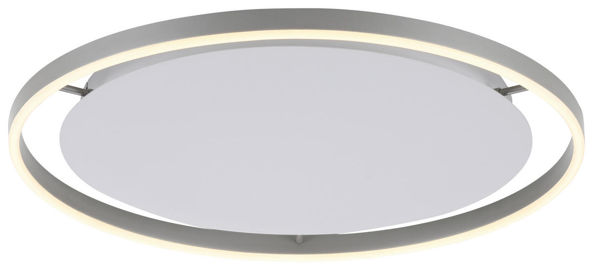 Just Light LED-Deckenleuchte RITUS 15392-95 weiß Alu Metall H/D: ca. 5,3x58,5 cm 1 Brennstellen RITUS - weiß/Alu (58,50/5,30cm) - Just Light
