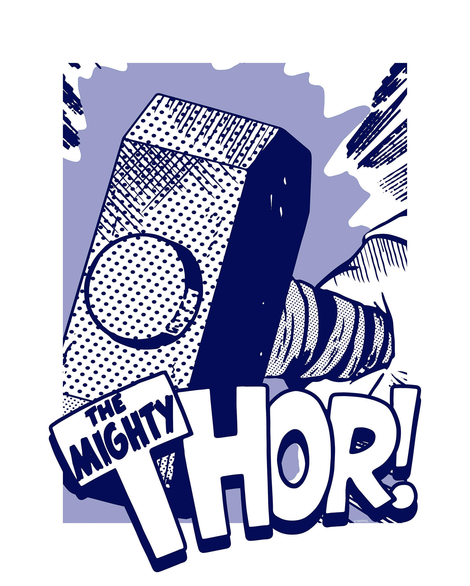 Komar Poster Thor Mjölnir Disney B/L: ca. 40x50 cm