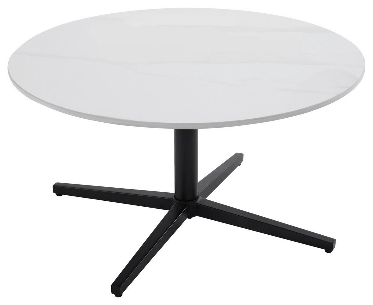 Couchtisch CUP schwarz weiß H/D: ca. 36,5x70 cm CUP - weiß/schwarz (70,00/36,50cm) - byLIVING