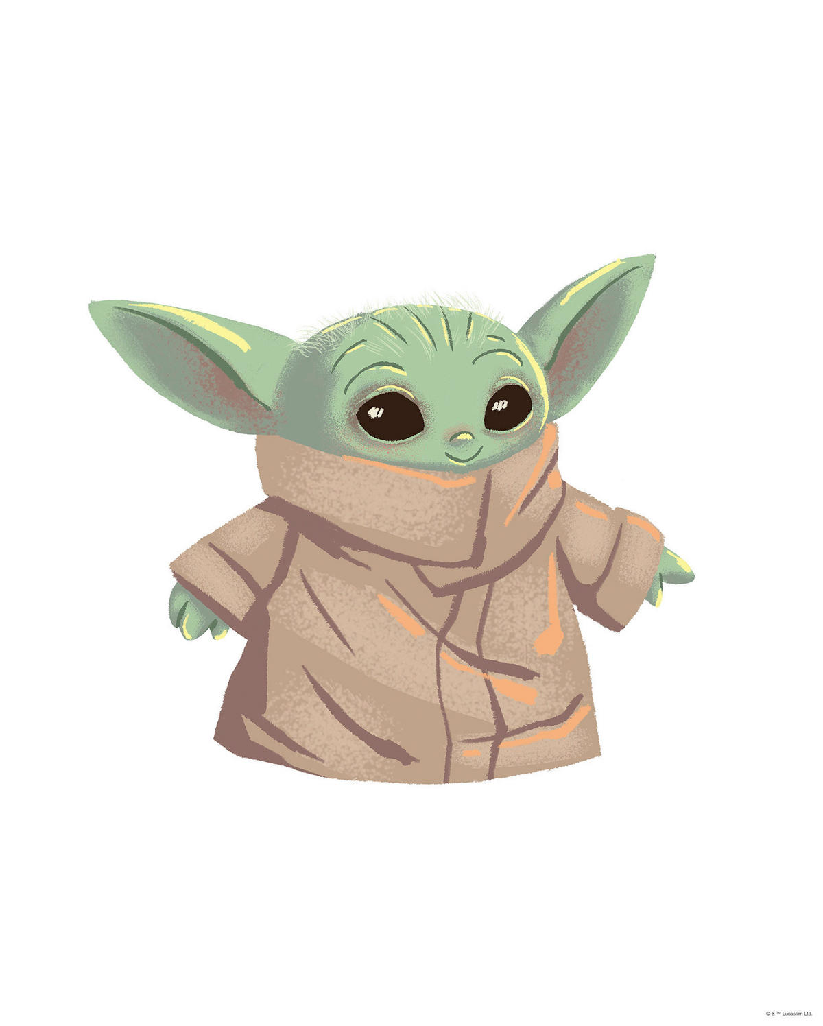 Komar Poster Mandalorian The Child Cutie Disney B/L: ca. 40x50 cm Mandalorian The Child Cutie - (40,00/50,00cm) - Komar