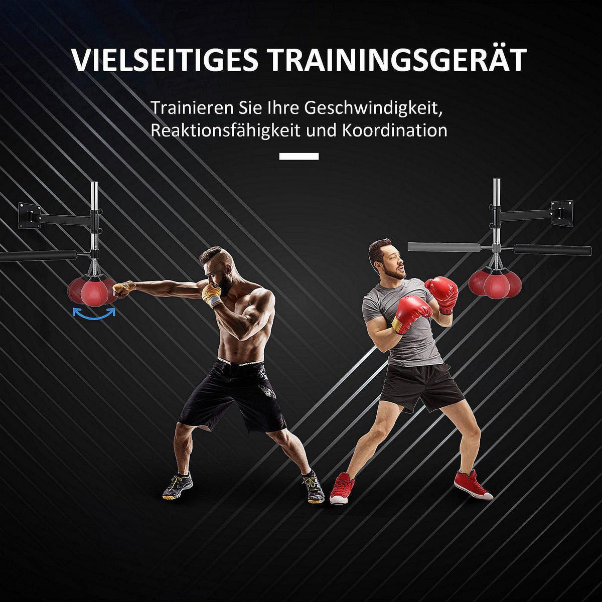 HOMCOM Reflexbarren-Trainer rot Stahl B/H/L: ca. 72x20x79 cm Reflexbarren-Trainer - rot (79,00/72,00/20,00cm) - HOMCOM