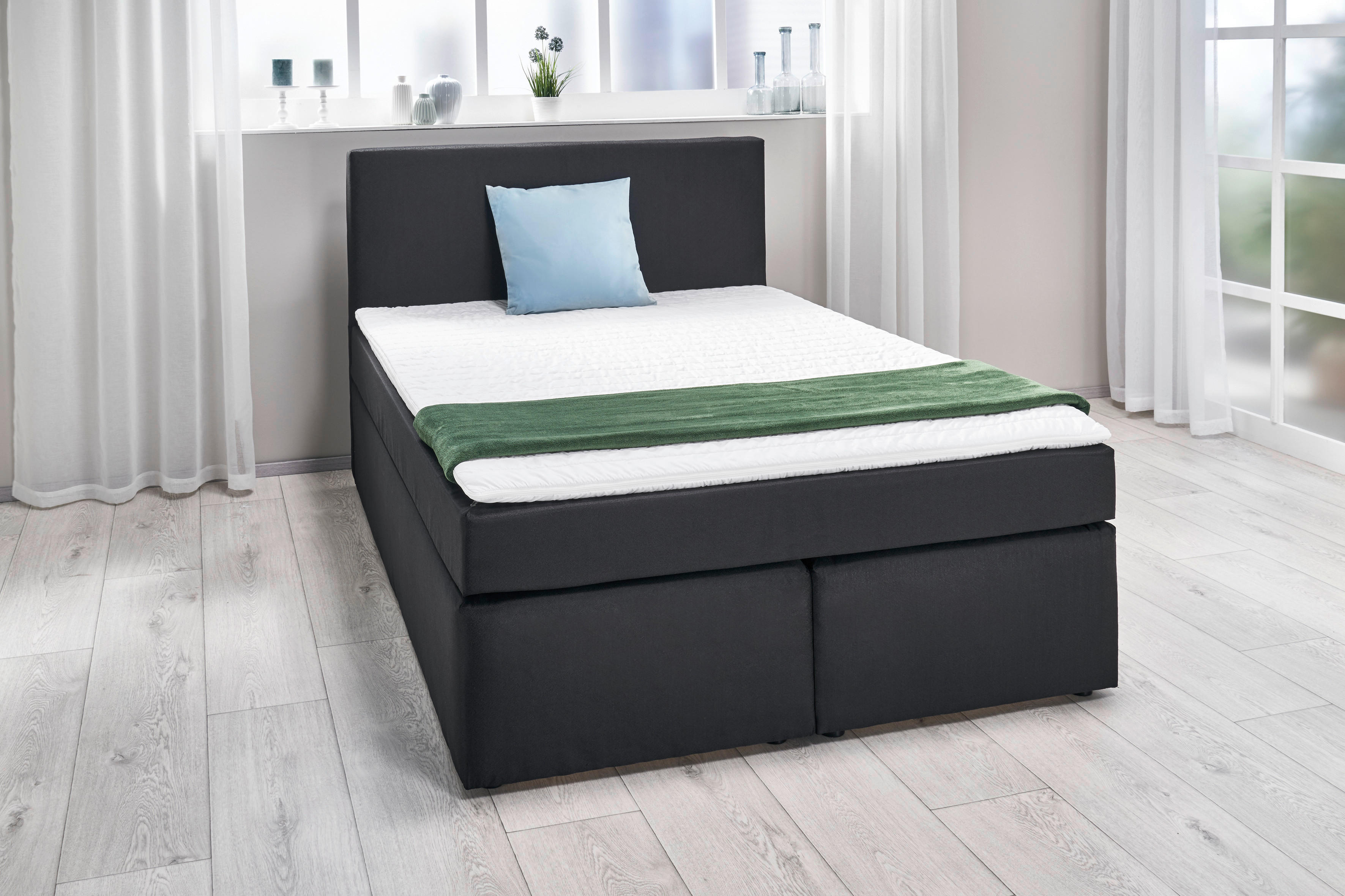 Boxspringbett Sky Liegefläche B/L: ca. 140x200 cm Sky - (140,00/105,00/208,00cm)