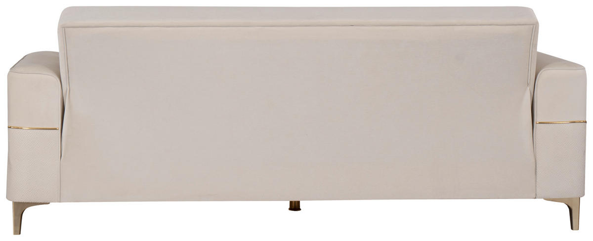 Sofa 3-2-1 Salda beige Microfaser Salda - gold/beige