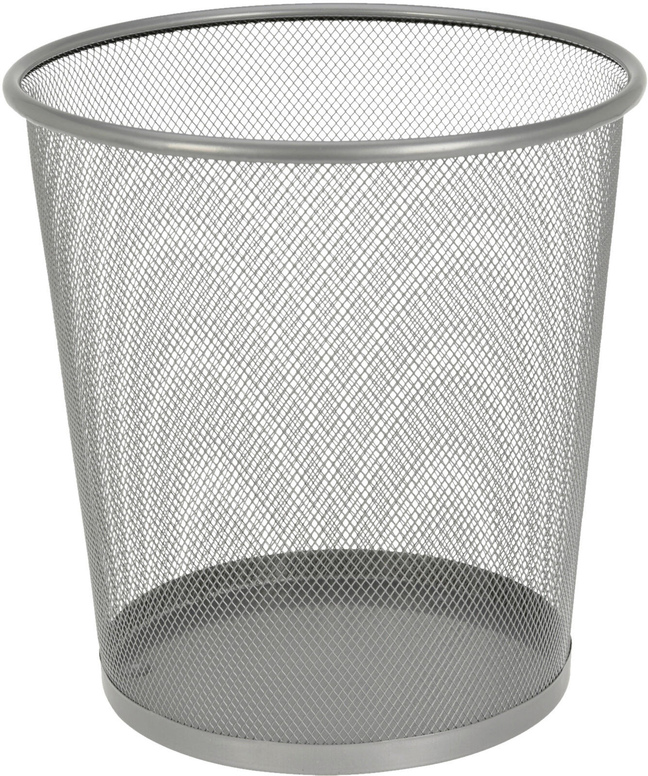 Papierkorb silber Metall B/H/D: ca. 26,5x28x26,5 cm Papierkorb - silber (26,50/28,00cm)