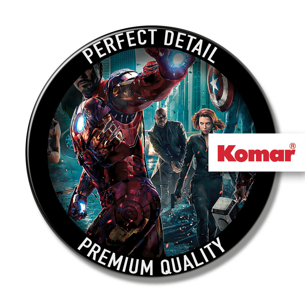 Komar Fototapete Avengers Movie Poster B/H: ca. 184x254 cm Avengers Movie Poster - (184,00/254,00cm) - Komar
