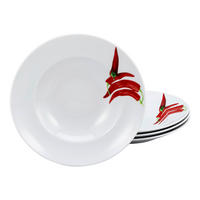 CreaTable Pastateller CHILLI weiß Porzellan CHILLI - weiß - CreaTable
