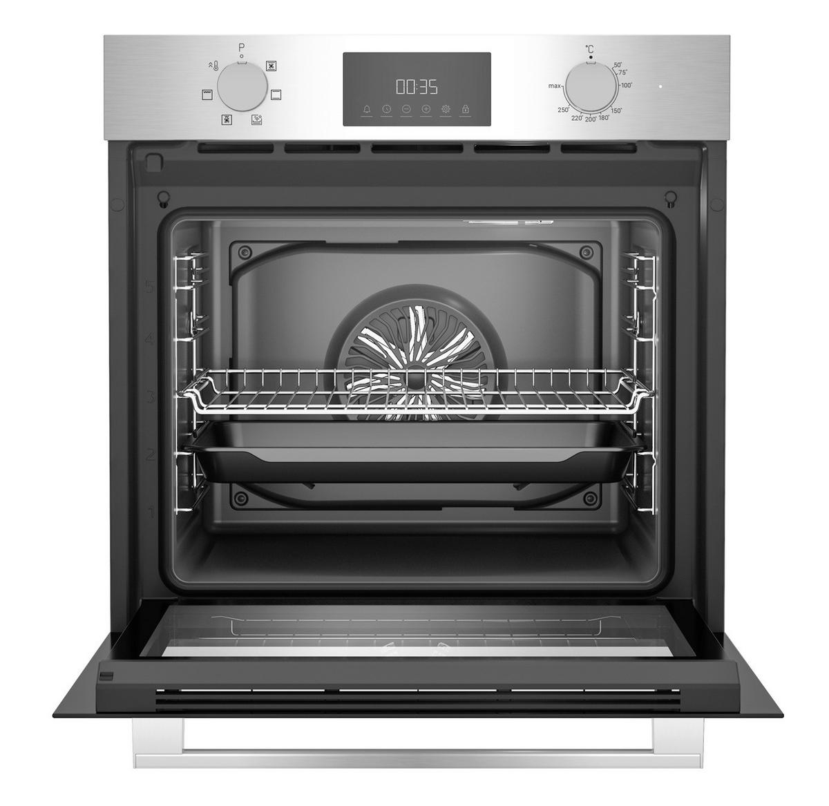 FLAVEL Einbaubackofen FLIE22300RX Edelstahl B/H/T: ca. 59,4x59,5x56,7 cm FLIE22300RX - Edelstahl (59,40/59,50/56,70cm) - FLAVEL
