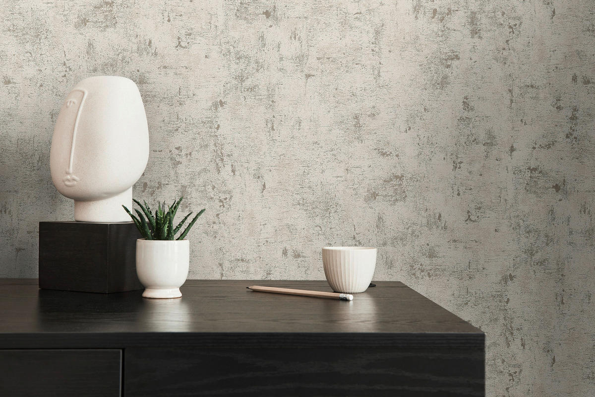 A.S.Création Vliestapete weiß gold beige B/H/D: ca. 53x1005x8,5 cm Vliestapete - beige/gold (8,50/1005,00cm) - A.S.Creation