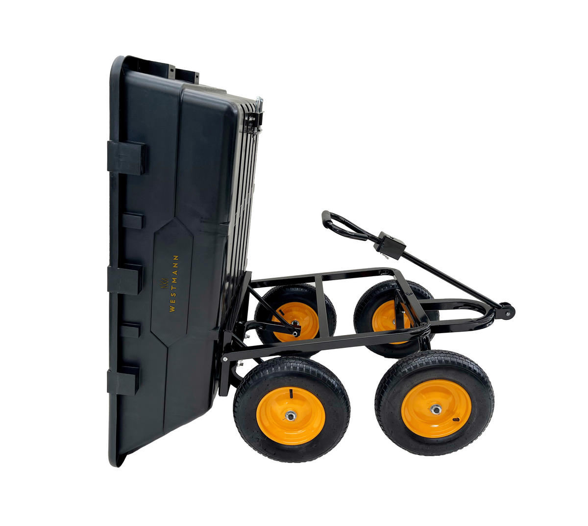 Westmann Schubkarre Prakta schwarz B/H/L: ca. 108x83x145 cm Prakta - schwarz (145,00/108,00/83,00cm) - Westmann