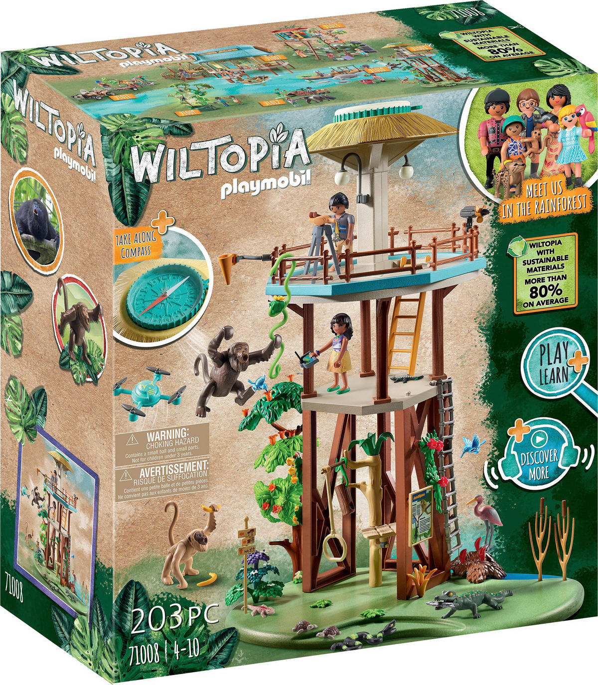 Playmobil Wiltopia Forschungsturm mit Kompass 71008 Forschungsturm mit Kompass 71008 - Playmobil