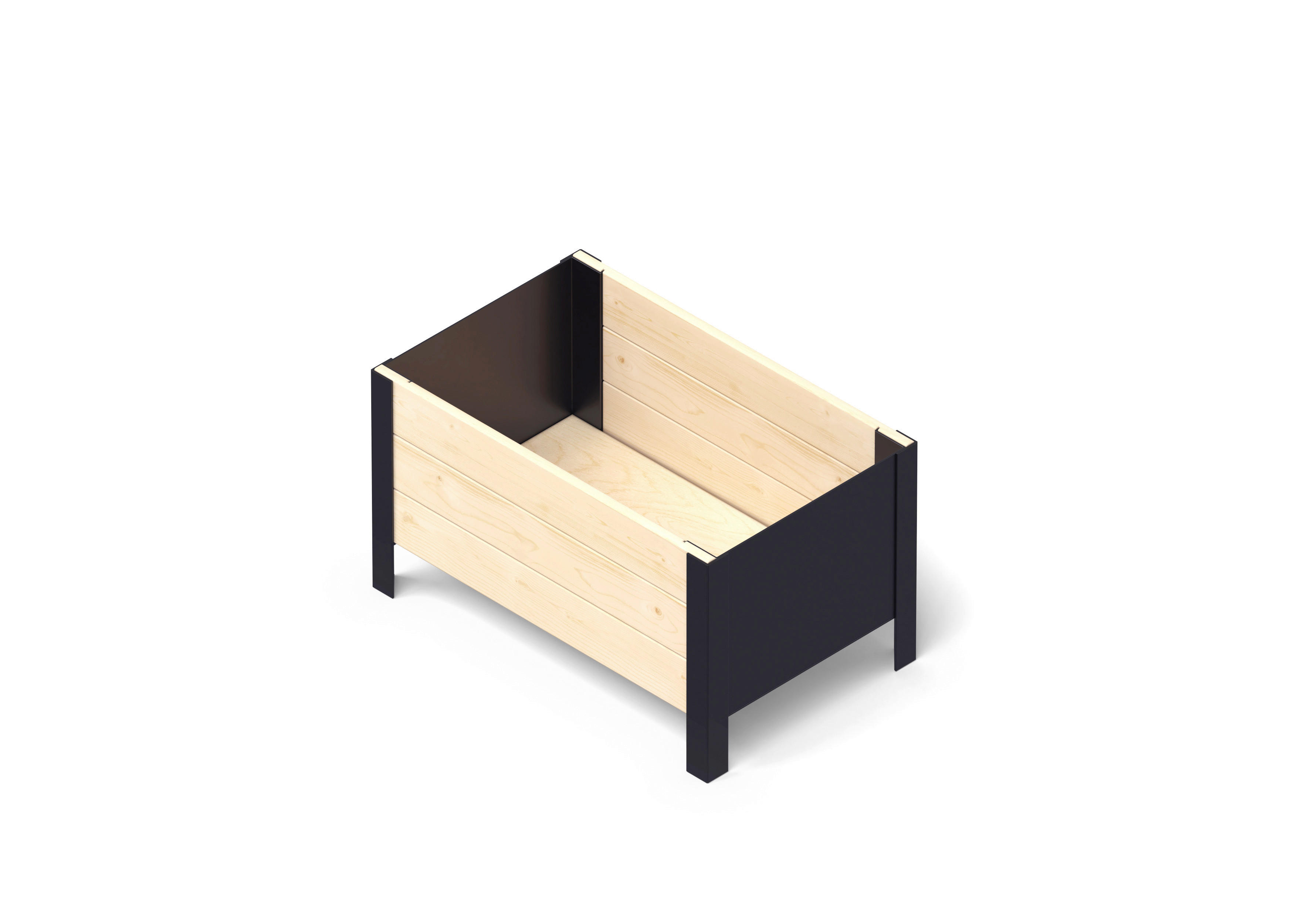 UPYARD Hochbeet MODERN natur Holz B/H/L: ca. 36x32x58 cm MODERN - natur (58,00/36,00/32,00cm) - UPYARD