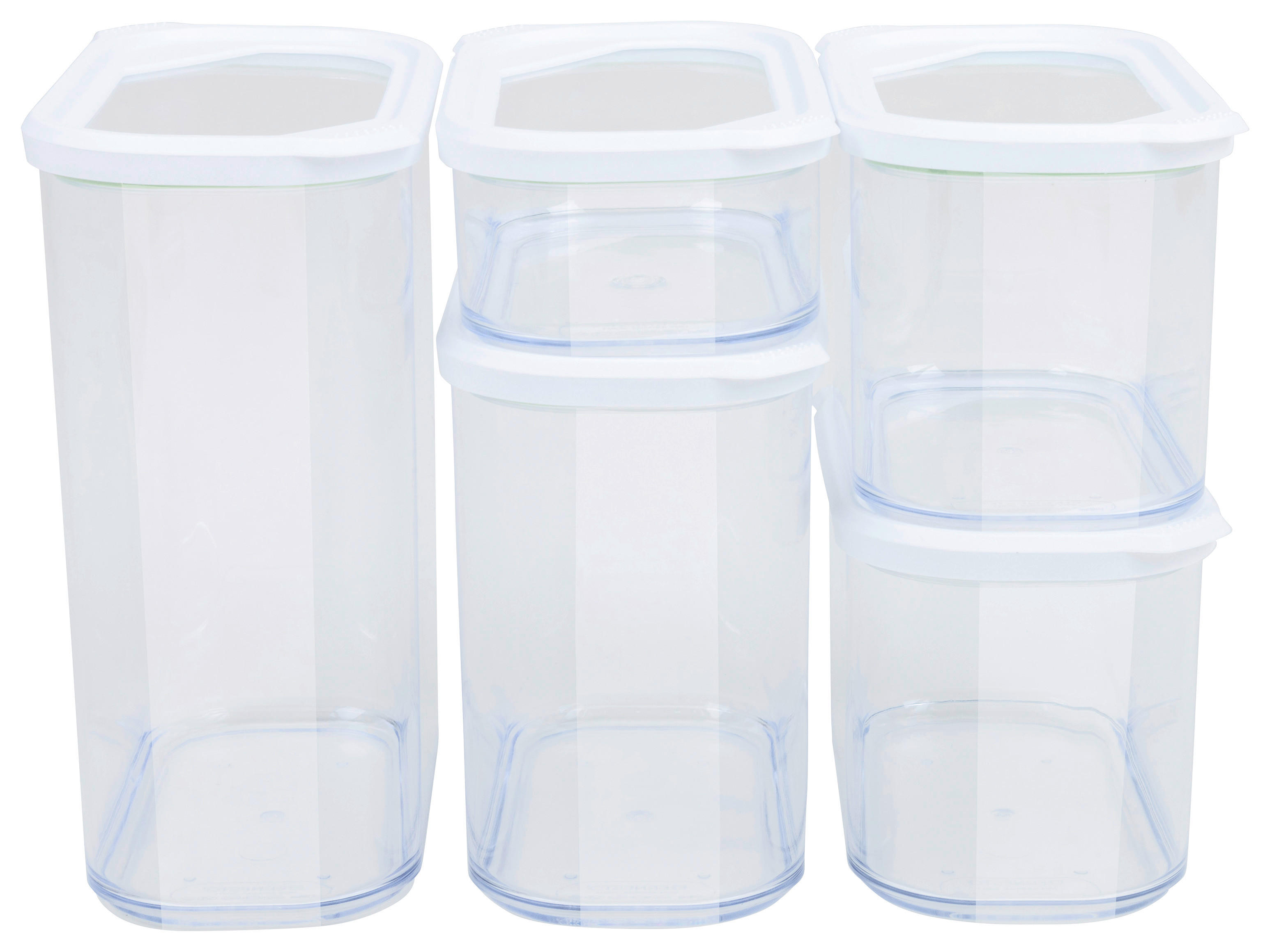Haushaltshelfer transparent Vorratsdosenset_5tlg - transparent