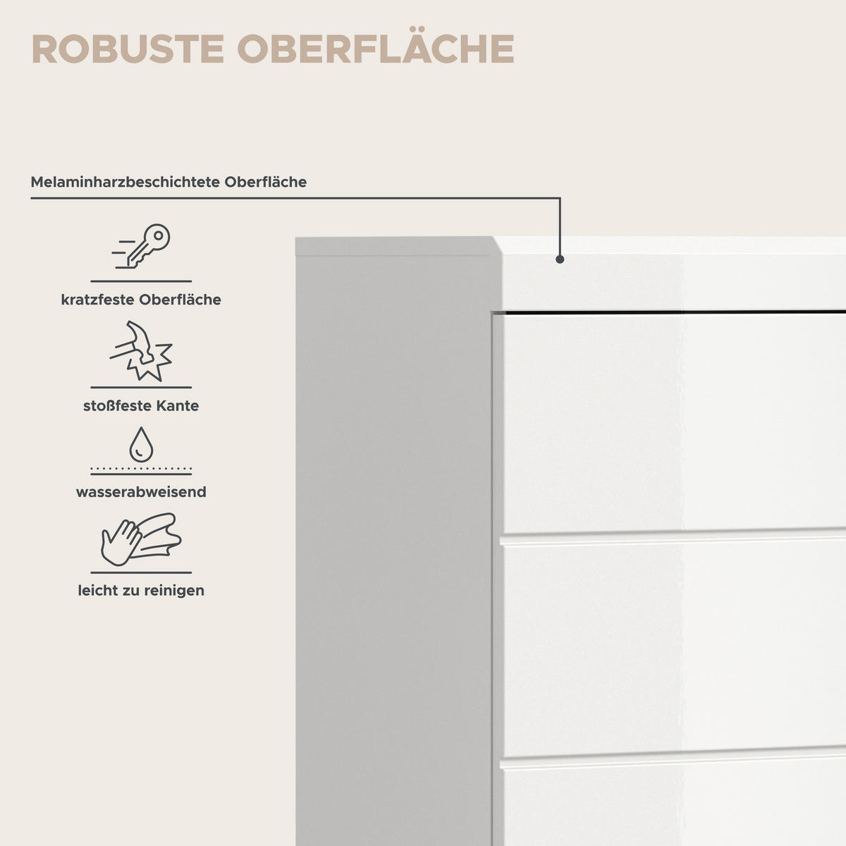 Badhängeschrank Scout weiß weiß Hochglanz B/H/T: ca. 37x79x24 cm Scout - weiß (37,00/79,00/24,00cm) - xonox.home