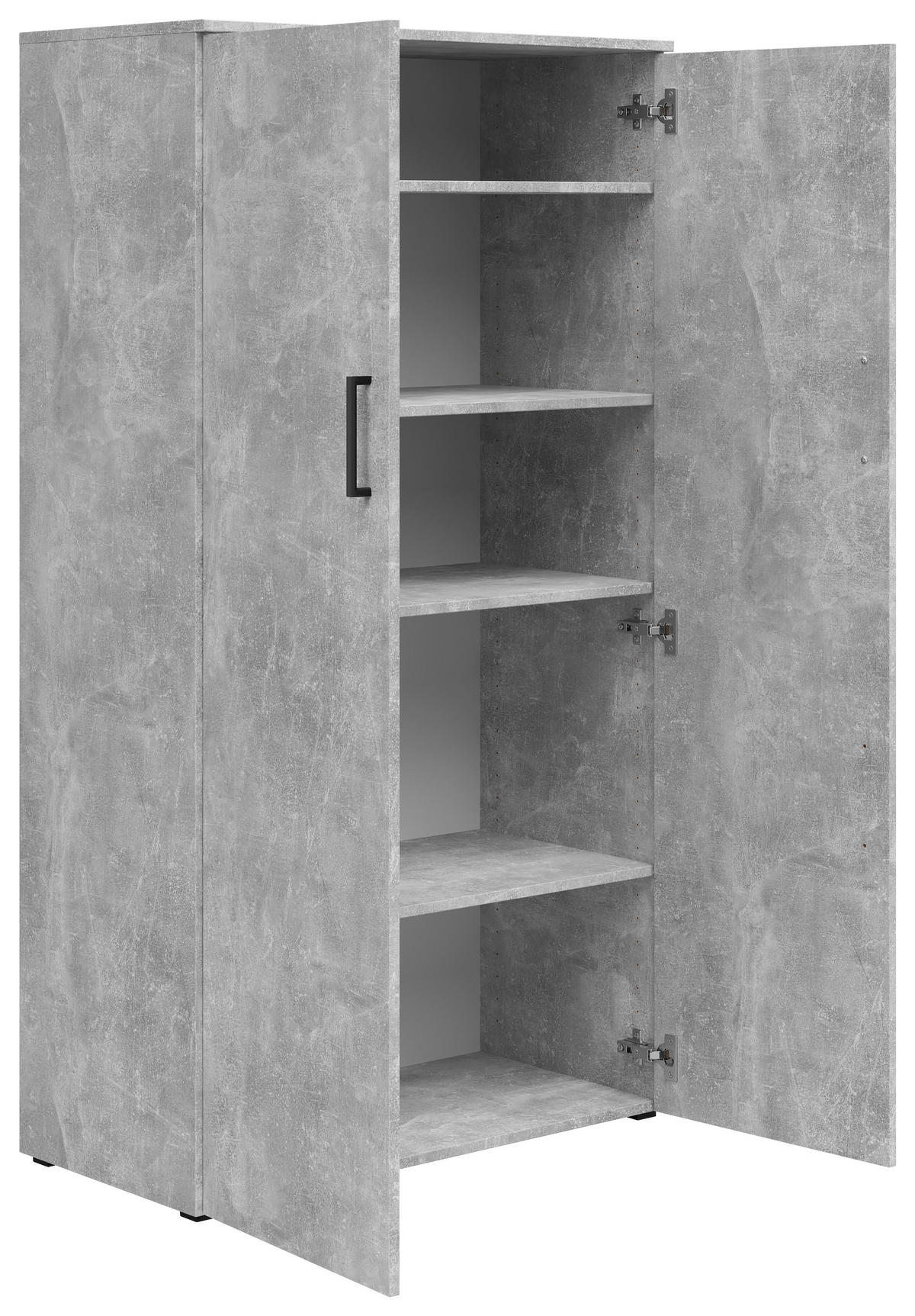 Schrank Multi-Stauraum Typ 35 Beton Optik B/H/T: ca. 80x147x40 cm Multi-Stauraum Typ 35 - Beton (80,00/147,00/40,00cm)
