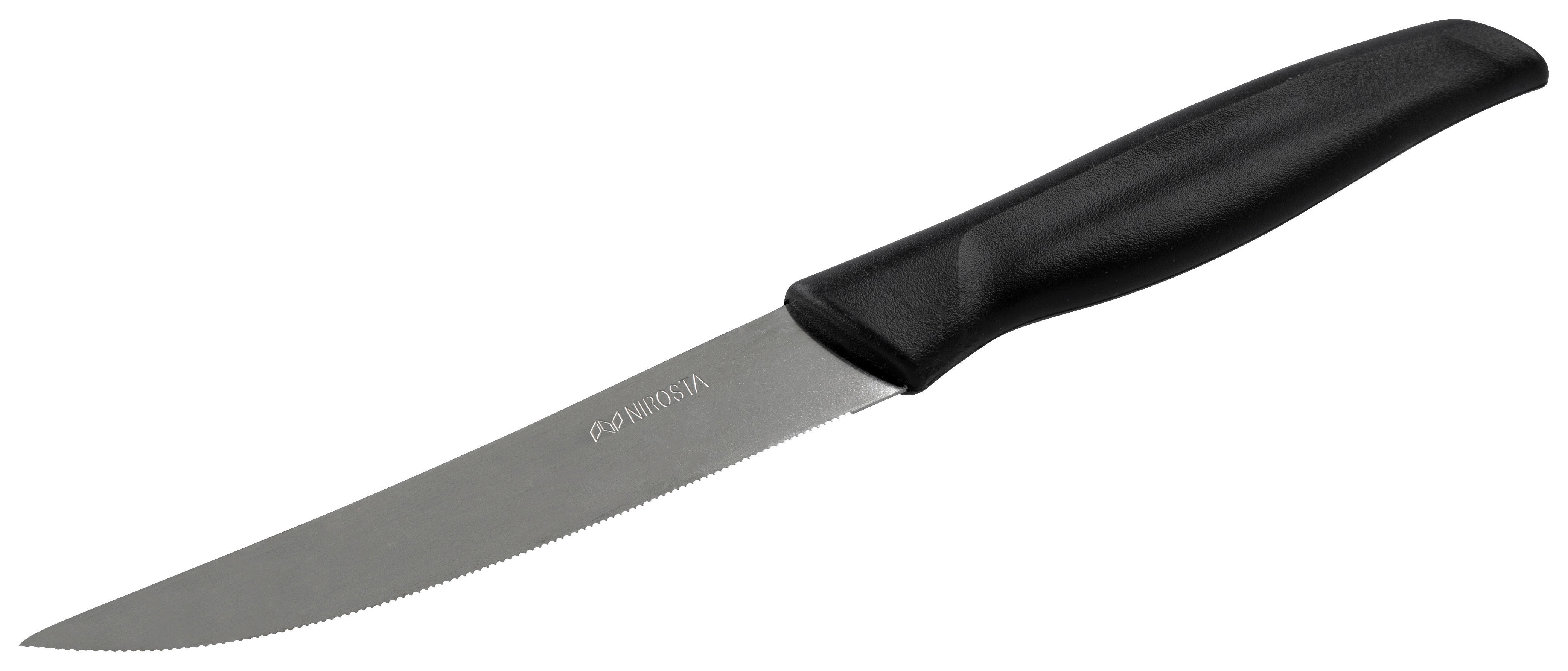 NIROSTA Messer Vespermesser - schwarz (21,00cm) - NIROSTA