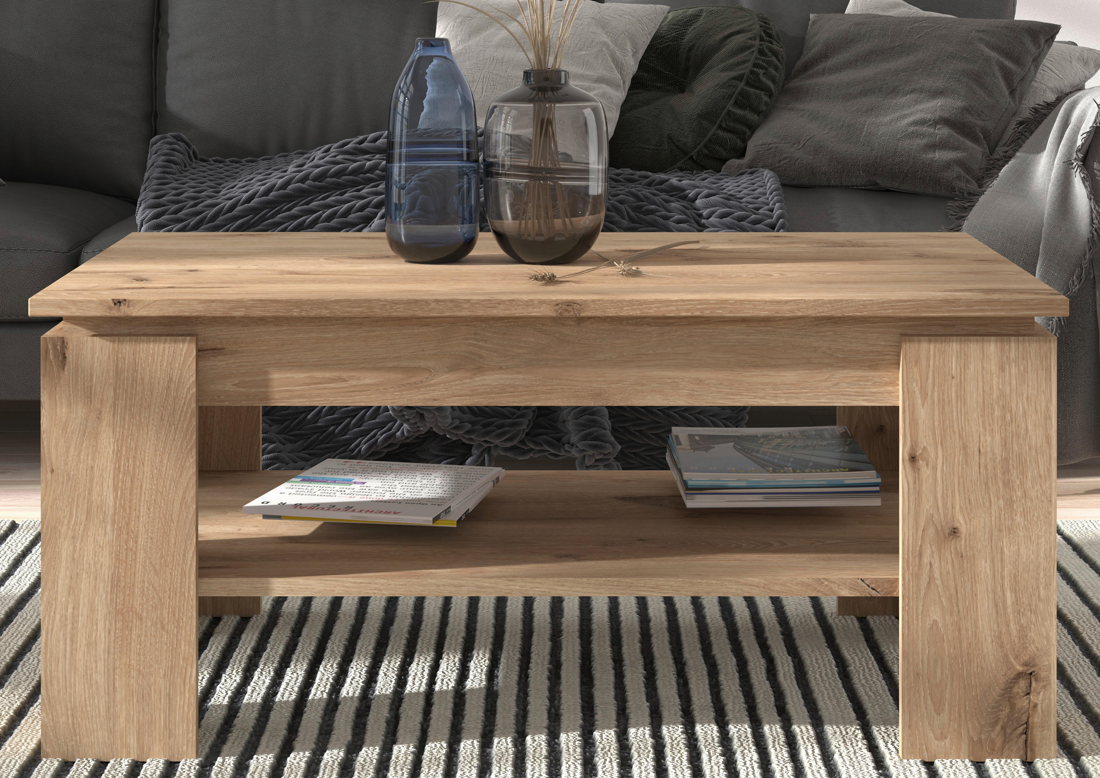 Couchtisch Mason Nox Oak Nachbildung B/H...