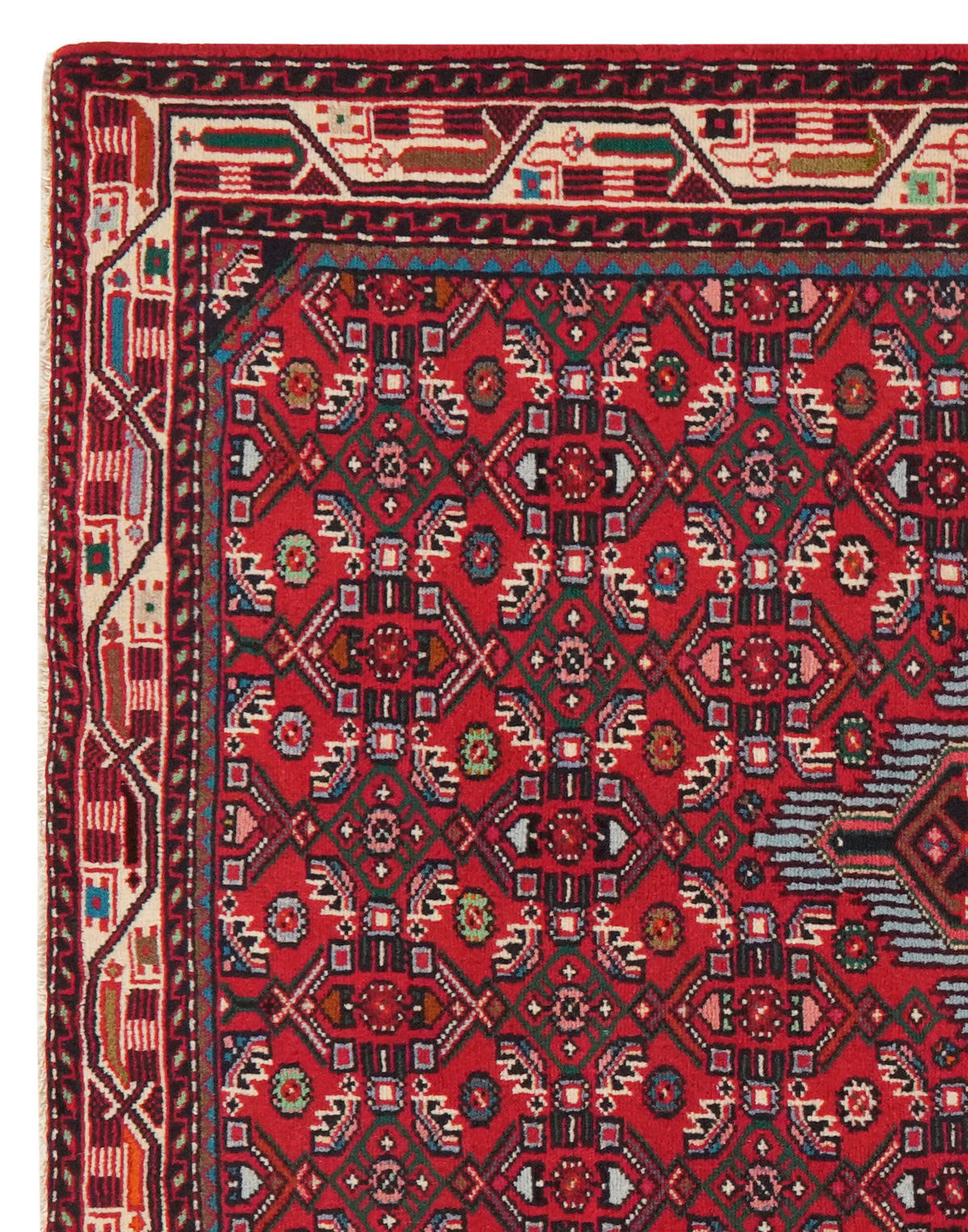 PersaTepp Teppich Assadabad rot B/L: ca. 105x151 cm Assadabad - rot (105,00/151,00cm) - PersaTepp