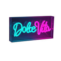 Näve Leuchten LED-Schriftzug klar Kunststoff B/H/T: ca. 30x15x4,7 cm DOLCE VITA - klar (30,00/15,00/4,70cm) - Näve Leuchten