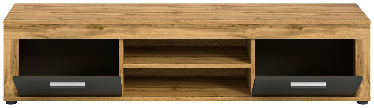 Lowboard Jam Eiche Wotan Nachbildung grau B/H/T: ca. 160x37x40 cm Jam - Eiche/grau (160,00/37,00/40,00cm) - xonox.home