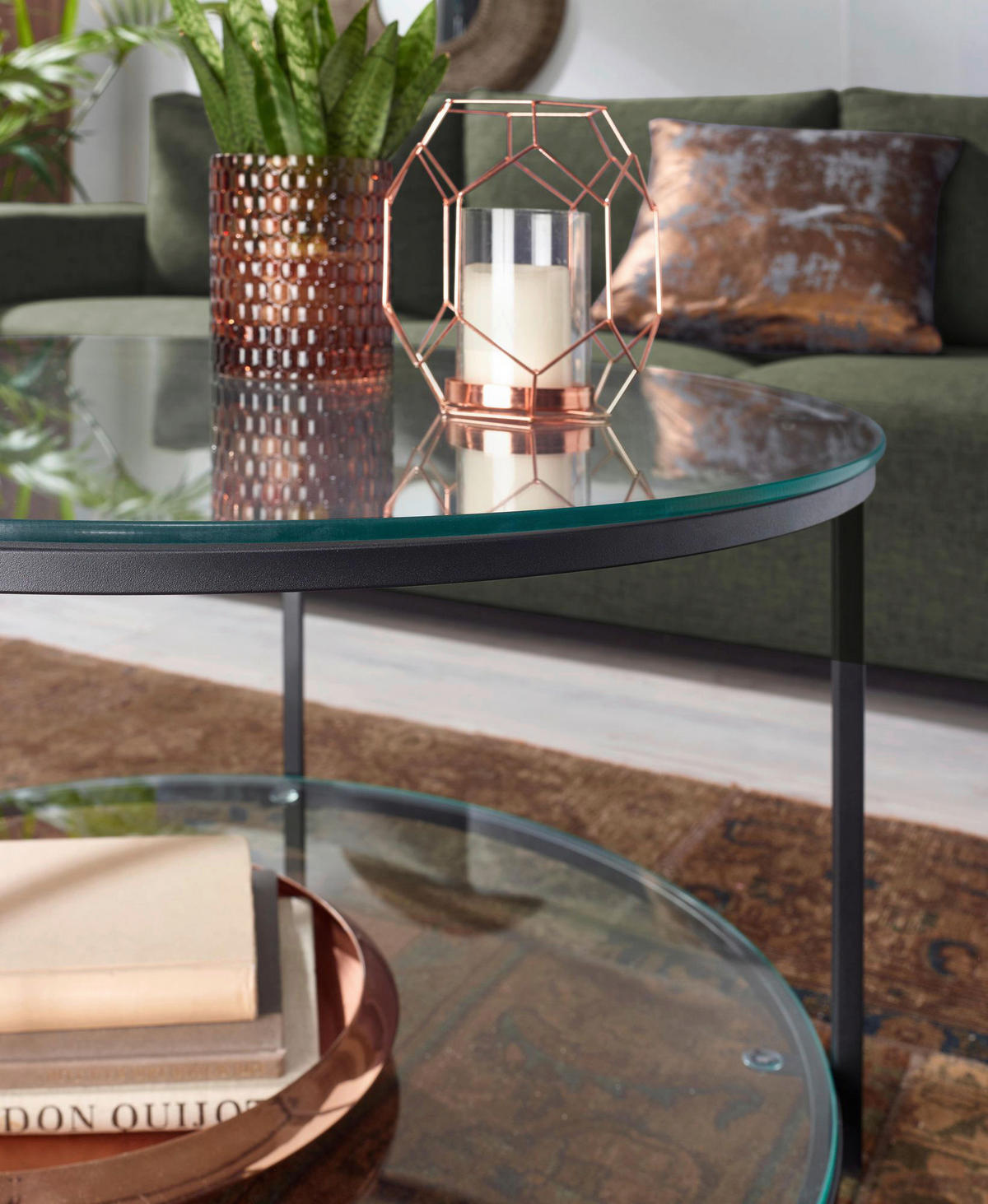 Couchtisch schwarz B/H/T: ca. 80x45x80 cm Couchtisch - schwarz (80,00/45,00/80,00cm) - Wohnling