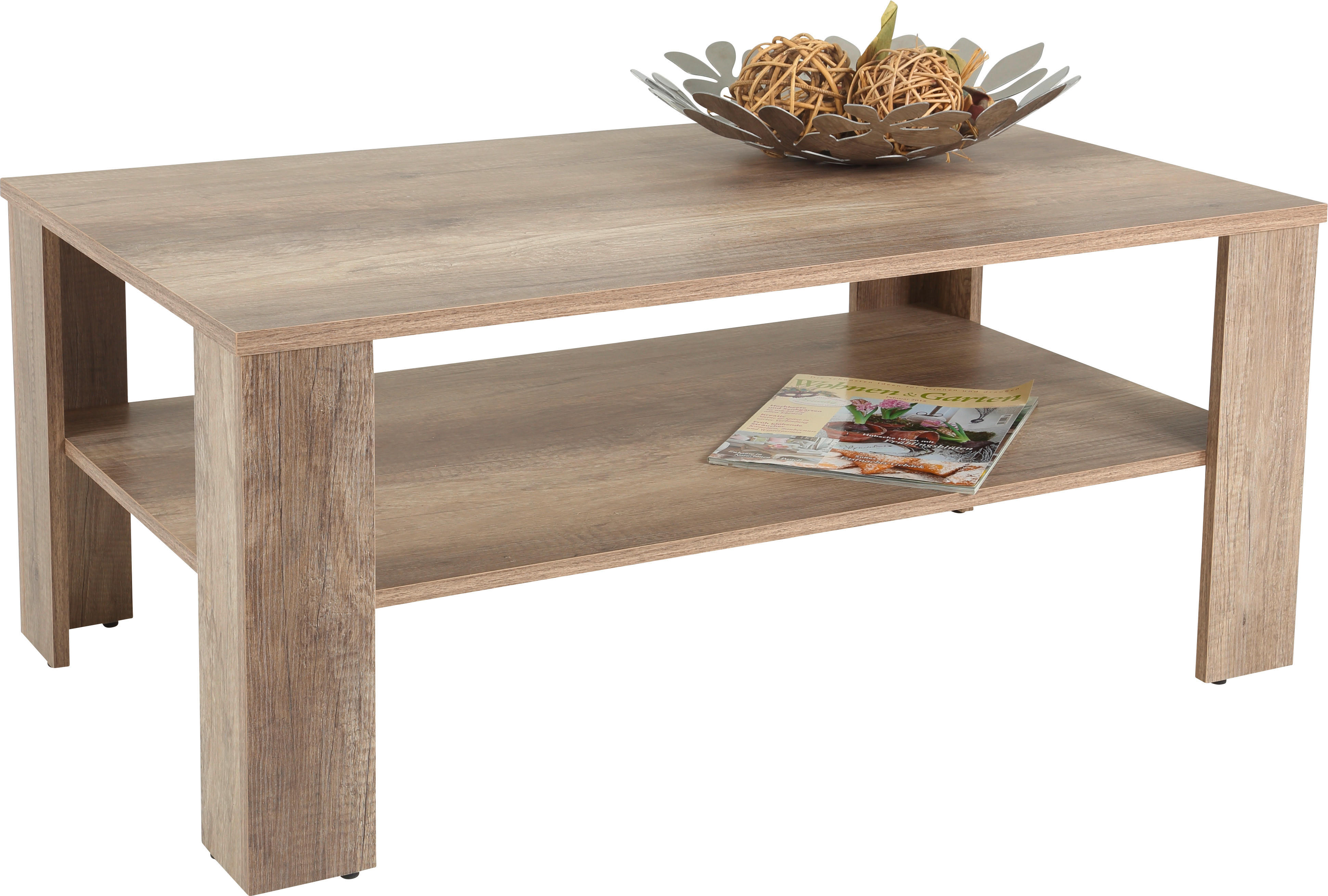 Couchtisch Luca 022630 Wildeiche Nachbildung B/H/T: ca. 100x44x60 cm Luca 022630 - (100,00/44,00/60,00cm)
