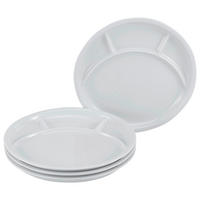 CreaTable Grill-/Fondueteller-Set UNIVERSAL weiß Porzellan UNIVERSAL - weiß - CreaTable