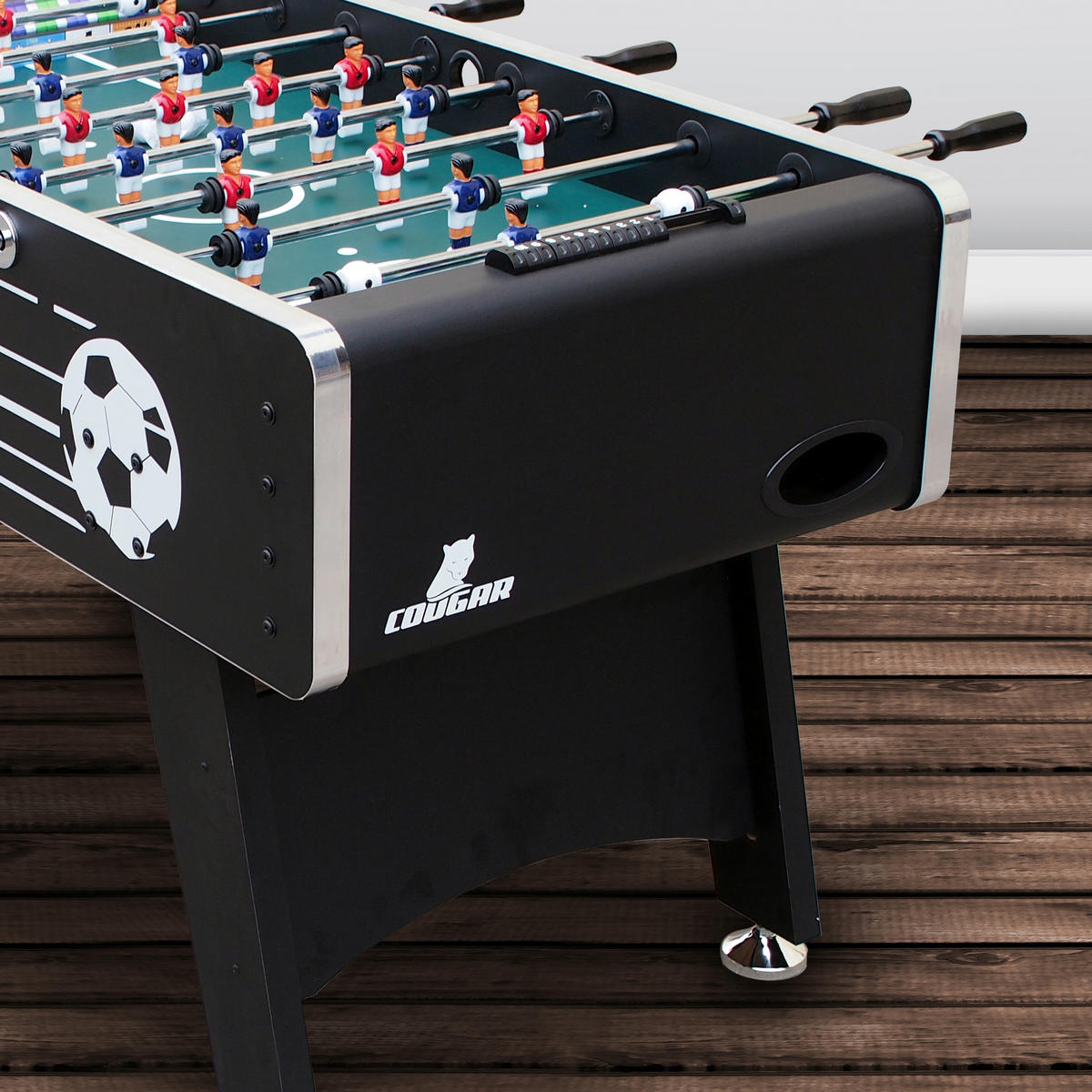 Cougar Kickertisch Arena B/H/L: ca. 75x88x141 cm Arena - schwarz (141,00/75,00/88,00cm) - Cougar