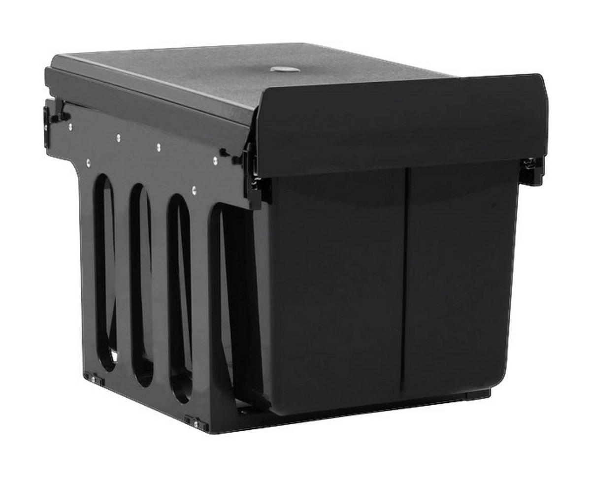 vidaXL Mülleimer schwarz Mülleimer - schwarz - vidaXL