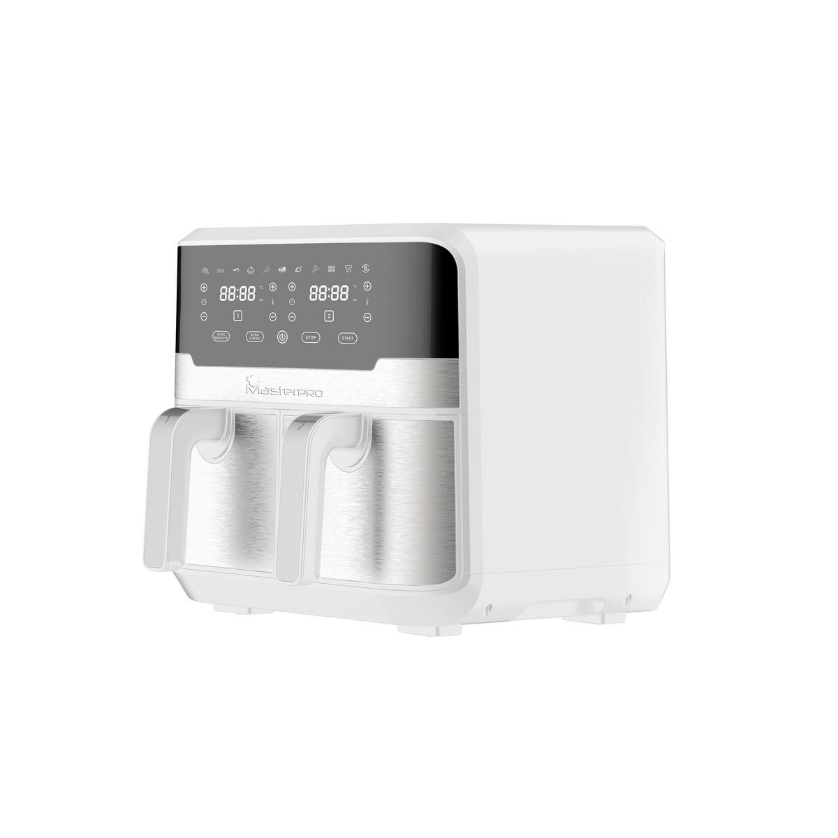 MASTERPRO Heißluftfritteuse ROCKET DUO 900 - weiß - MASTERPRO