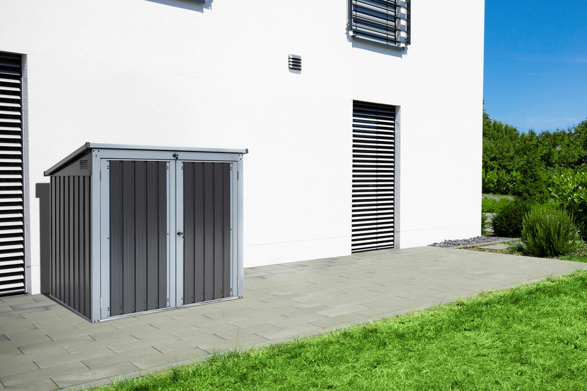 Westmann Mülltonnenbox 5x3 anthrazit B/H/T: ca. 158x134x101 cm 5x3 - anthrazit (158,00/134,00/101,00cm) - Westmann