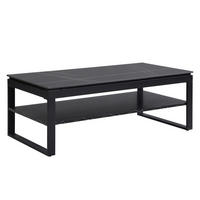 Couchtisch Mia schwarz Keramik Optik B/H/T: ca. 120x45x60 cm Mia - schwarz (120,00/45,00/60,00cm)