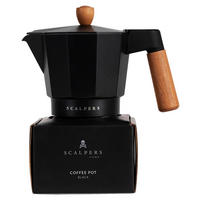 SCALPERS HOME Kaffemaschine schwarz Aluminium B/H/T: ca. 17x20,5x10 cm 365 - schwarz (17,00/20,50/10,00cm) - SCALPERS HOME
