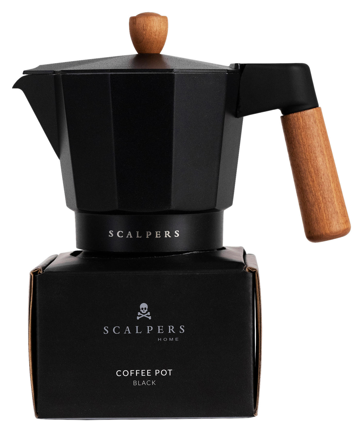 SCALPERS HOME Kaffemaschine schwarz Aluminium B/H/T: ca. 17x20,5x10 cm