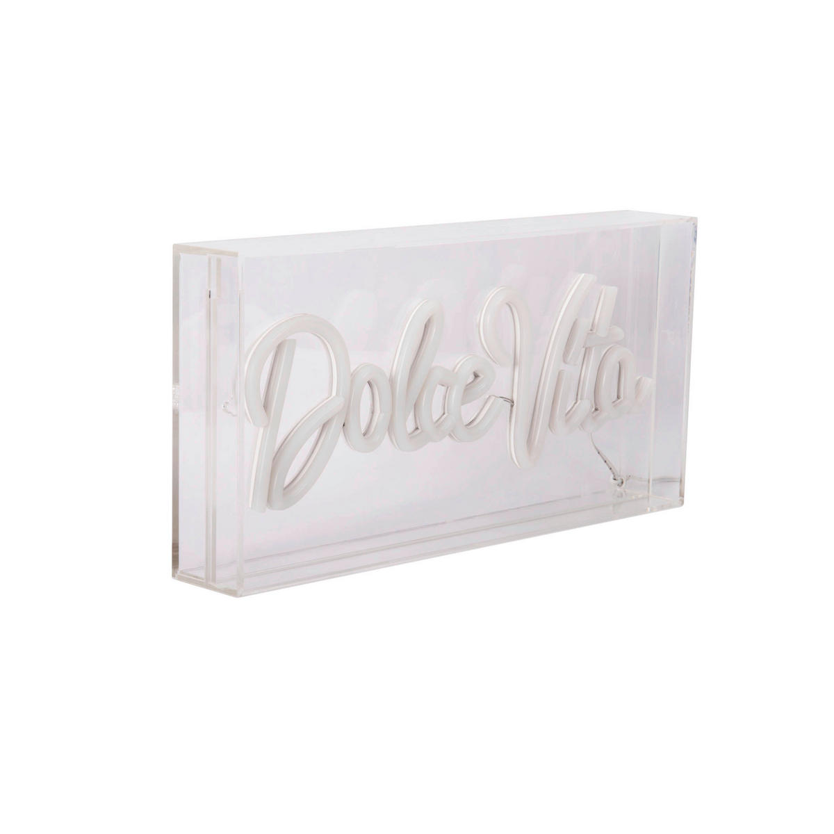 Näve Leuchten LED-Schriftzug klar Kunststoff B/H/T: ca. 30x15x4,7 cm DOLCE VITA - klar (30,00/15,00/4,70cm) - Näve Leuchten