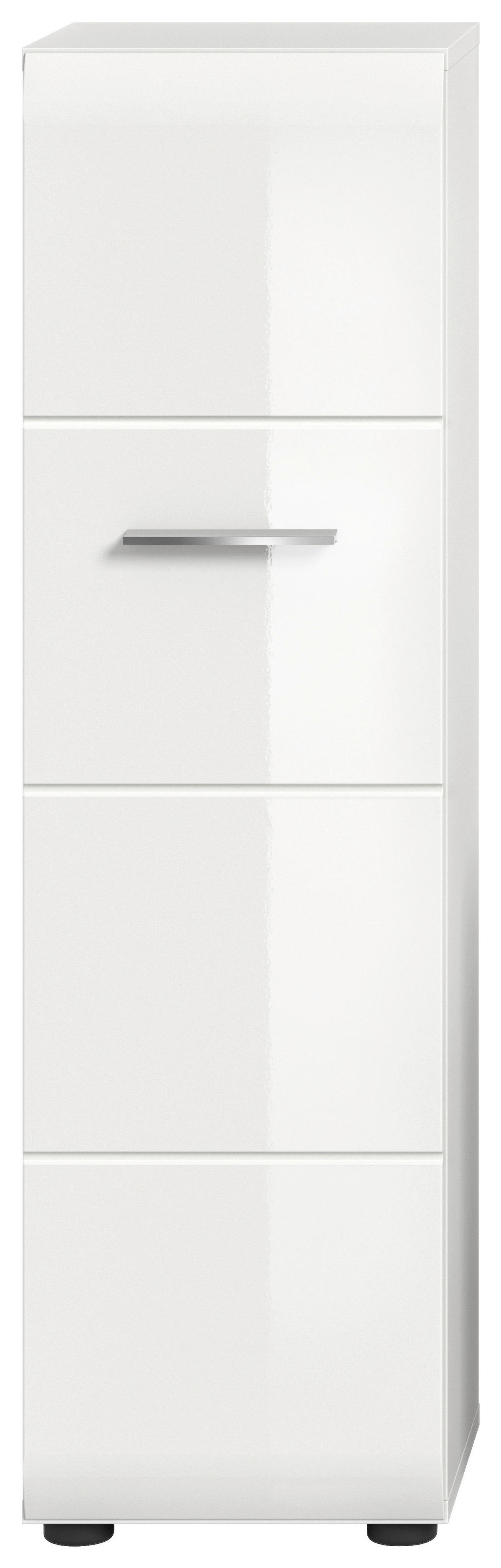 Stauraumelement Ice weiß weiß Hochglanz B/H/T: ca. 30x106x30 cm Ice - weiß (30,00/106,00/30,00cm) - xonox.home