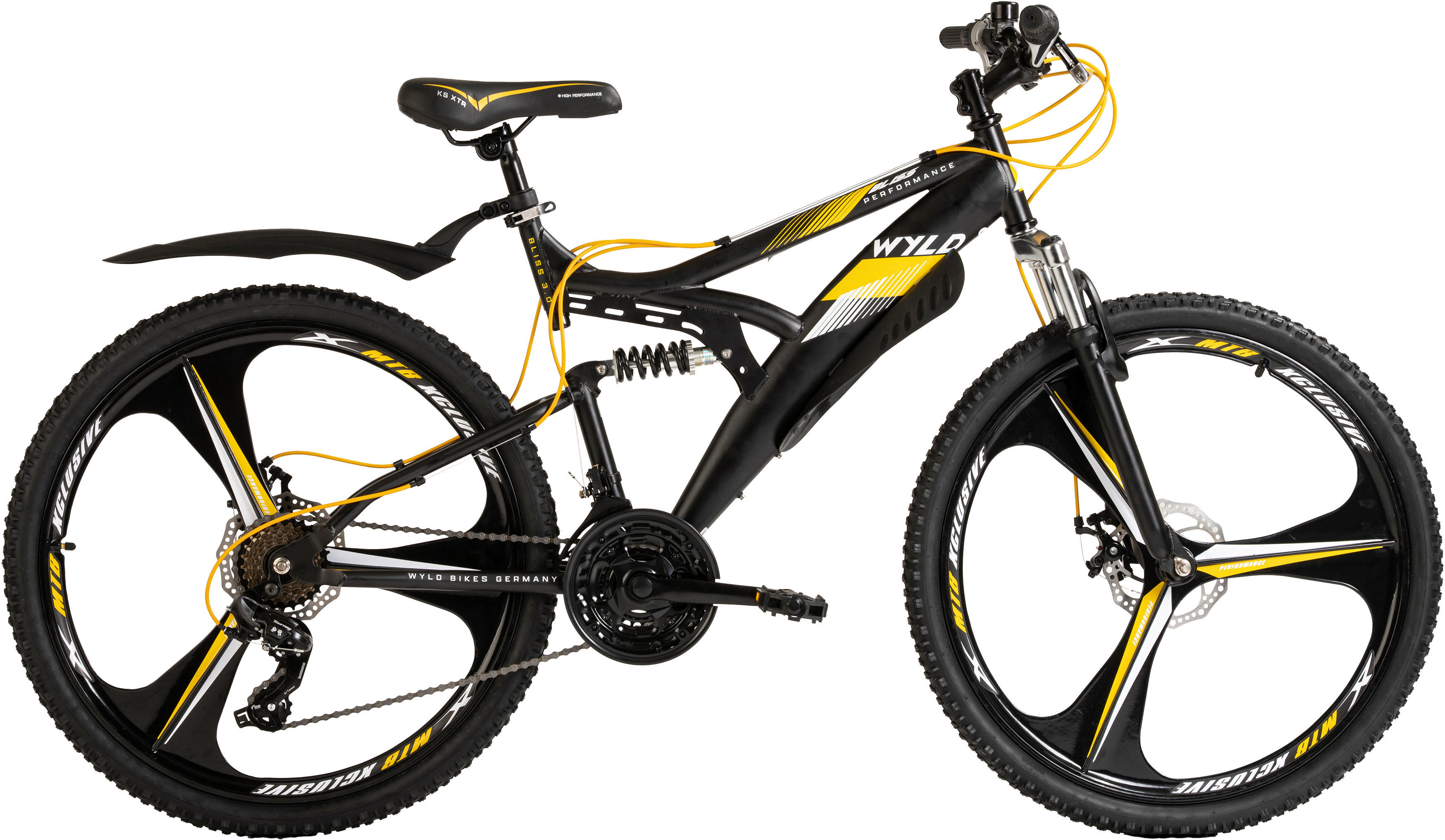 WYLD Mountain-Bike Bliss BLISS 3.0 26 Zoll Rahmenhöhe 47 cm 21 Gänge schwarz schwarz ca. 26 Zoll Bliss - schwarz - WYLD