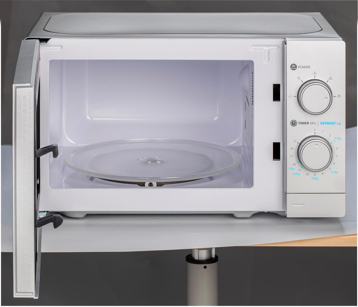 POCOline Mikrowelle MM720C2GX-PM silber Metall B/H/T: ca. 44x26x33 cm ca. 20 l Mikrowelle_Sevilla - silber (44,00/26,00/33,00cm) - POCOline